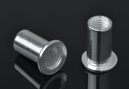 Aluminium fladt hoved rundt krop almindelig nitte møtrik åben type